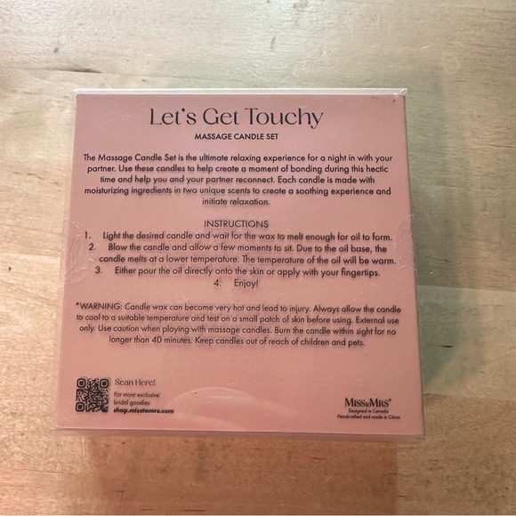 Let’s Get Touchy Massage Candle Set - Picture 2 of 2